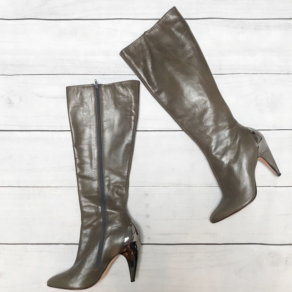 Report Signature Leather Boots Reflective Heels